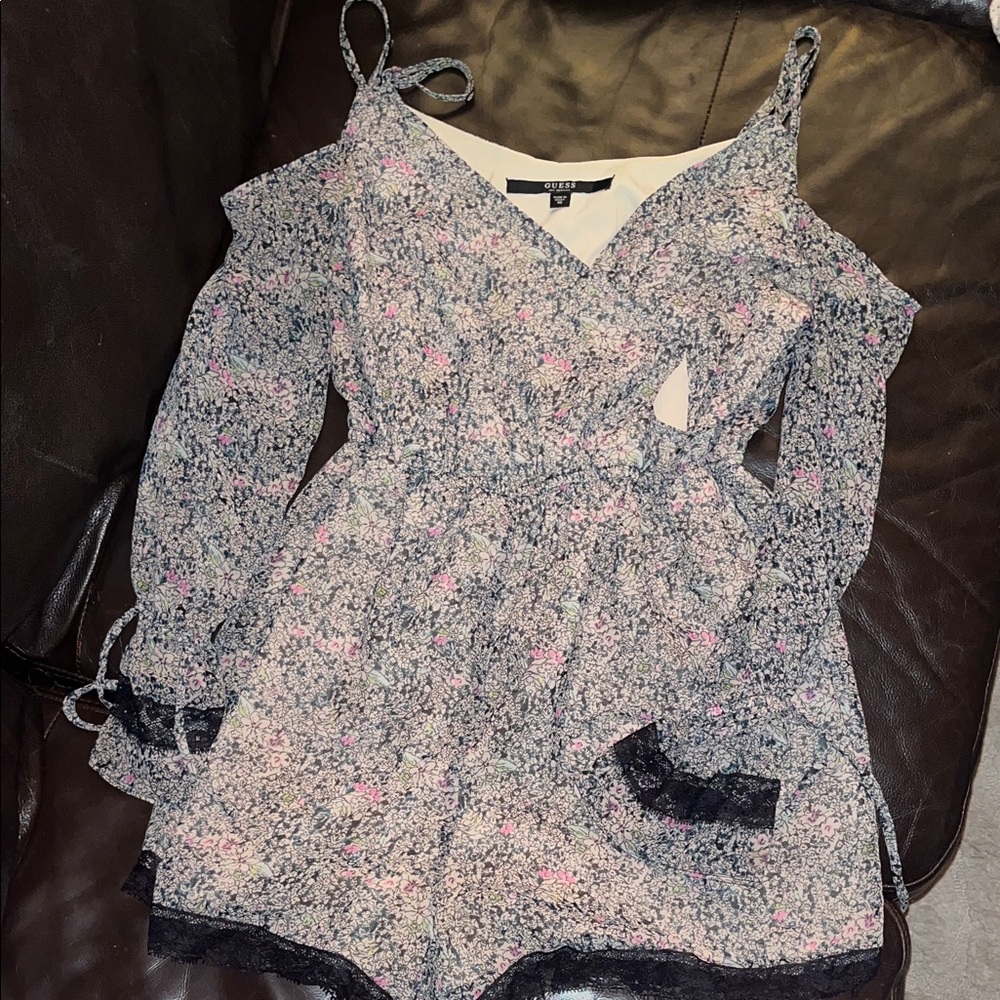 Floral Off-Shoulder Romper